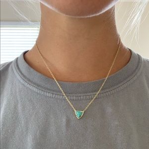Kendra Scott Turquoise and Gold Necklace